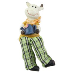 Magnet frigider Vaca cu picioare textil 11 CM