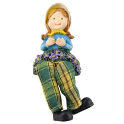 Magnet frigider Figurina Fetita cu picioare textil 11 CM