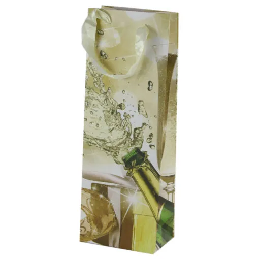 Punga cadou pentru bauturi 12x36 CM - Champagne