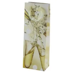 Punga cadou pentru bauturi 12x36 CM - Champagne