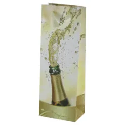 Punga cadou pentru bauturi 12x36 CM - Champagne