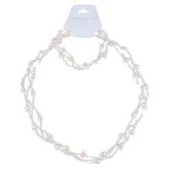 Set colier si bratara din perle sidefate - Culori variate