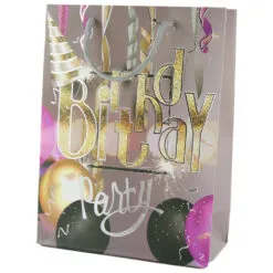Punga cadou din hartie 18x24 CM - Birthday Party