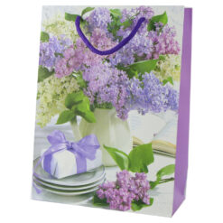 Punga cadou din hartie 18x24 CM - Buchet de flori