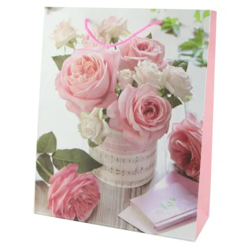 Punga cadou din hartie 26x32 CM - Buchet de flori
