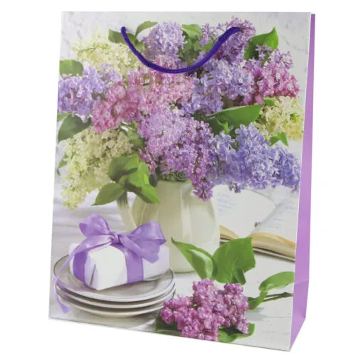 Punga cadou din hartie 26x32 CM - Buchet de flori