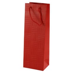 Punga cadou pentru bauturi 12x36 CM - Unicolor texture