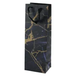 Punga cadou pentru bauturi 12x36 CM - Design Marmura