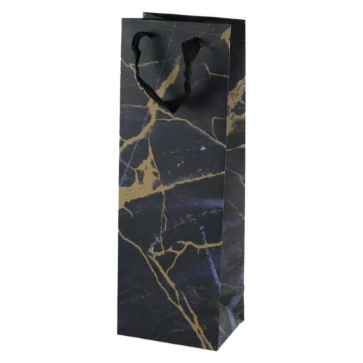 Punga cadou pentru bauturi 12x36 CM - Design Marmura