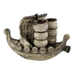 Set pentru vin din ceramica cu 6 cani - Model Galera