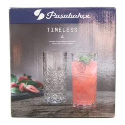 Set 4 paher apa din sticla Timeless