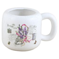 Ghiveci din ceramica tip cana Boutique des Fleurs 11x11 CM