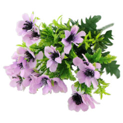 Buchet artificial cu cinnia si verdeata 42 CM