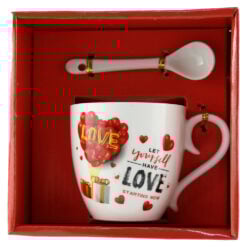 Cana cu lingurita "Let yourself have Love.."7 CM