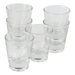 Set 6 pahare din sticla 45 ml