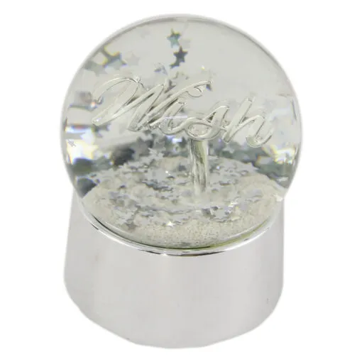 Glob de zapada Wish/Xmas din sticla 8 CM