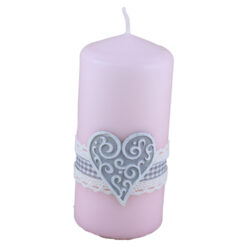 Lumanare decorativa Hearts 6x13 CM