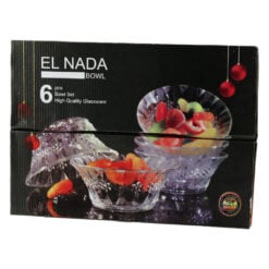 Set 6 boluri din sticla 12x5 CM El Nada