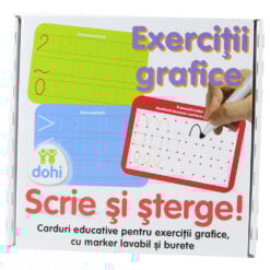 Joc educativ "Scrie si sterge!"Exercitii grafice
