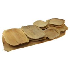 Set platou de servire din lemn 12+1