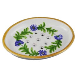 Sapuniera din ceramica pictata manual 14 CM - Grau