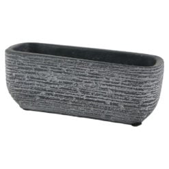 Ghiveci din piatra Gri inchis 18x7 CM