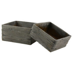 Set 2 ghivece cub din piatra 20x20 CM