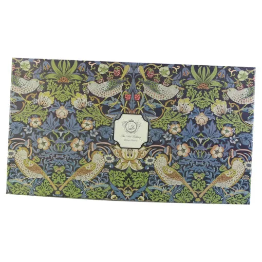 Set 6 cesti cu farfurii din portelan 280 ml "Strawberry Thief Blue" de William Morris