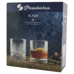 Set 4 pahare din sticla 210 ml Elysia