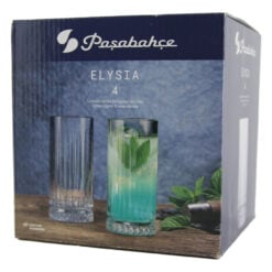 Set 4 pahare din sticla 280 ml Elysia