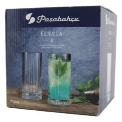 Set 4 pahare din sticla 280 ml Elysia