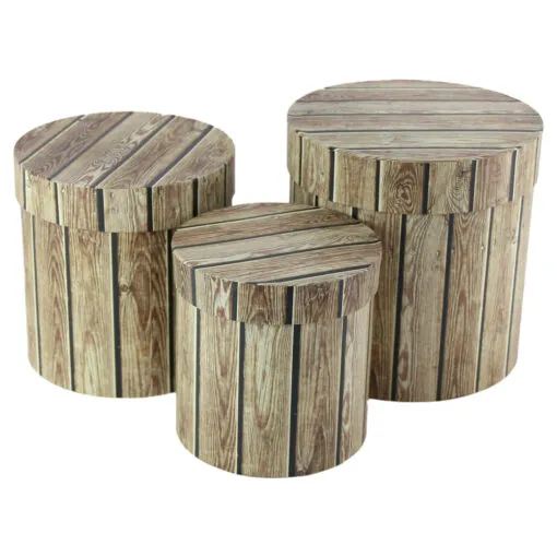 Set 3 cutii cadou rotunde 20x20 CM