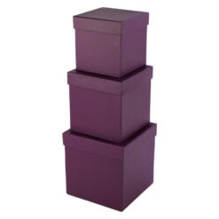 Set 3 cutii cadou in forma de cub 16?16 CM - Magenta