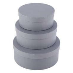 Set 3 cutii cadou rotunde cu capac 20?8 CM