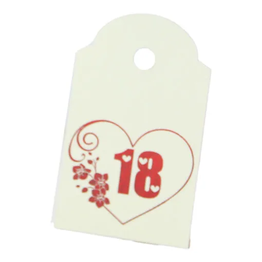 Set 10 etichete decorative din hartie cu mesaje 4x6.5 CM - Modele variate