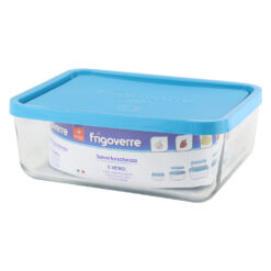 Caserola dreptunghiulara din sticla cu capac 370 ml