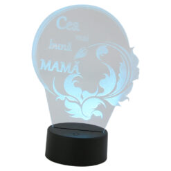 Decoratiune Led colorat din plastic 20 CM "Cea mai buna mama"