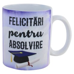 Cana ceramica "Felicitari pentru Absolvire" 330 ml