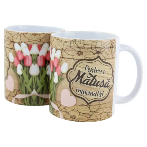 Cana ceramica "Pentru o Matusa minunata" 330 ml