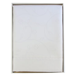 Fata de masa Lux Border 160x220 CM Alb/Crem