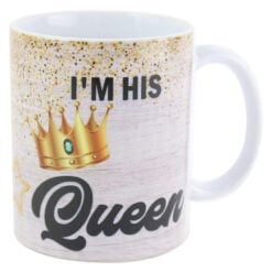 Cana ceramica "I'm his Queen" 330 ml