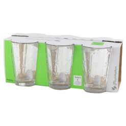 Set 6 pahare din sticla Yonca 200 ml