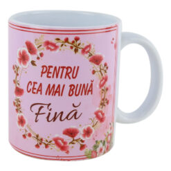 Cana ceramica "Pentru cea mai buna Fina" 330 ml