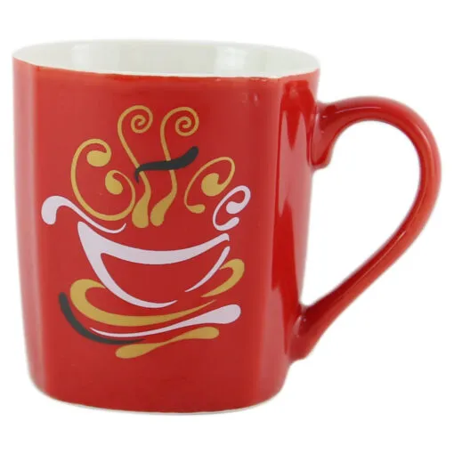 Cana ceramica rosie Coffee House 200 ml