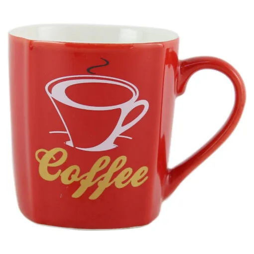 Cana ceramica rosie Coffee House 200 ml
