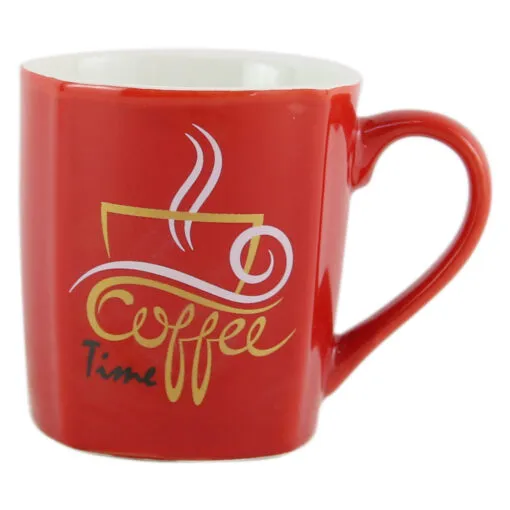 Cana ceramica rosie Coffee House 200 ml