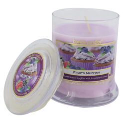 Lumanare parfumata in borcan de sticla Fruits Muffins 260 gr