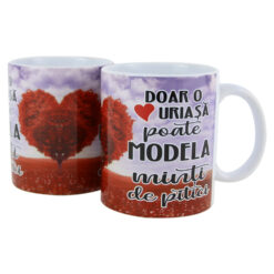 Cana ceramica "Doar o Uriasa..." 330 ml