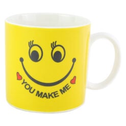 Cana din ceramica Emoji galben 9x10 CM