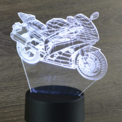Lampa Led gravat din plastic Motocicleta 14x16 CM